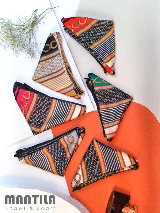 روسری ابریشم مامی کد (5-501)